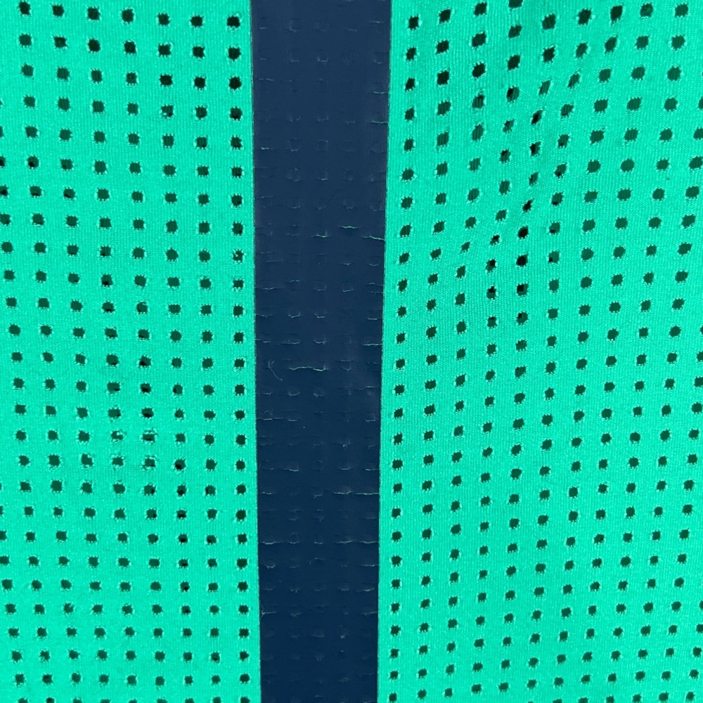 Nike Court Mens Green Striped Mesh Back Challenger Tennis T-Shirt XXL 728953-319 - Picture 12 of 16